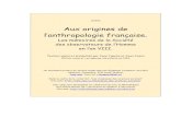 COPINS, Jean. Aux Origines de L'Anhropologie Française