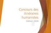 Concours Des Itinéraires Humanistes-2016