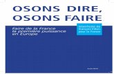 Manifeste "Osons Dire Osons faire" de François Fillon