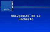 Université de La Rochelle. Les composantes de l’ULR l Filiale de l ’ULR. SAS CIEL Ecole doctorale MSHS Institut du littoral IDEA 3 l UFR sciences et.
