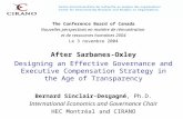 The Conference Board of Canada Nouvelles perspectives en matière de rémunération et de ressources humaines 2004 Le 3 novembre 2004 After Sarbanes-Oxley.