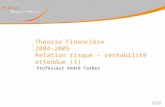 Théorie Financière 2004-2005 Relation risque – rentabilité attendue (1) Professeur André Farber.