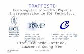 TRAPPISTE Tracking Particles for Physics Instrumentation in SOI Technology Prof. Eduardo Cortina, Lawrence Soung Yee Institut de recherche en mathématique.