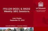 ITI1120 DGD1 & DGD2 Weekly SEG Sessions Liam Peyton September 22, 2015