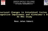 Structural Changes in Entorhinal Cortex in Mild Cognitive Impairment and Alzheimer’s Disease: An MRI Study Noor Jehan Kabani CONSORTIUM COGNITION ET VIEILLISSEMENT.