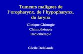 Tumeurs malignes de l’oropharynx, de l’hypopharynx, du larynx