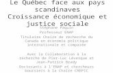 Le Québec face aux pays scandinaves Croissance économique et justice sociale