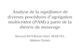 Bernard ROY&Jean-Marc MARTEL Meltem Öztürk