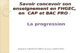 Savoir  concevoir son enseignement en FHGEC,  en   CAP et BAC PRO  :