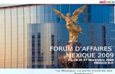 FORUM D’AFFAIRES  MEXIQUE 2009