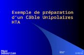 Exemple de préparation d’un Câble Unipolaires HTA