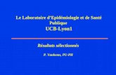 Le Laboratoire d’Epidémiologie et de Santé Publique  UCB-Lyon1