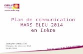Plan de communication MARS BLEU 2014  en Isère