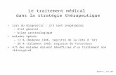 Le traitement médical  dans la stratégie thérapeutique