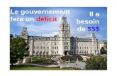 Le gouvernement fera un  déficit  !