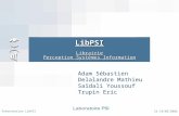 LibPSI Librairie Perception Systèmes Information