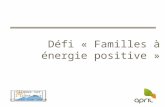 Défi « Familles à énergie positive »