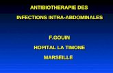 ANTIBIOTHERAPIE DES  INFECTIONS INTRA-ABDOMINALES