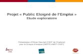 Projet « Public Eloigné de l’Emploi » Etude exploratoire