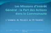 Les Missions d’Intérêt Général : la Part des Actions dans la Communauté