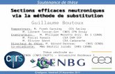 Sections efficaces neutroniques via la méthode de substitution