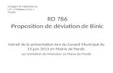 RD 786 Proposition de déviation de Binic