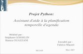 Projet Python: Assistant d'aide à la planification temporelle d'agenda