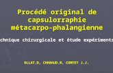 Procédé original de capsulorraphie métacarpo-phalangienne