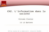 CH2. L’information dans la société Viviane Clavier  L1 L2 Options