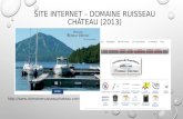 SITE INTERNET – DOMAINE RUISSEAU CHÂTEAU (2013)