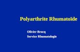 Polyarthrite Rhumatoïde Olivier Brocq Service Rhumatologie