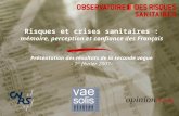 Risques et crises sanitaires : mémoire, perception et confiance des Français