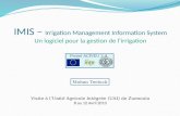 IMIS –  Irrigation Management Information System Un logiciel pour la gestion de l’irrigation