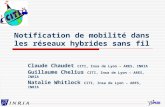 Notification de mobilité dans les réseaux hybrides sans fil
