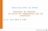Séminaire DDCS du Rhône  Pensions de famille:  un socle de compétences qui se construit