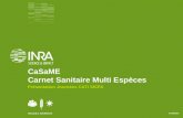 CaSaME Carnet Sanitaire Multi Espèces