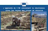 L’approche de l’UE  concernant  la résilience: tirer les leçons des crises de sécurité alimentaire