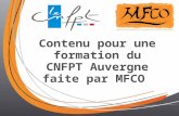 Contenu pour une formation du CNFPT Auvergne faite par MFCO 