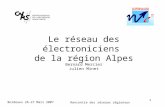 Le réseau des électroniciens  de la région Alpes
