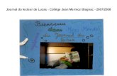 Journal du lecteur de Lucas - Collège Jean Mermoz Blagnac - 2007/2008
