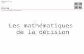 Les mathématiques  de la décision