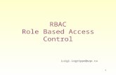 RBAC Role Based Access Control
