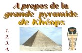 A propos de la  grande  pyramide de Khéops