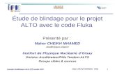 Étude de blindage pour le projet ALTO avec le code Fluka
