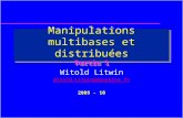 Manipulations multibases et distribuées Partie 1