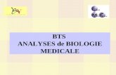 BTS  ANALYSES de BIOLOGIE MEDICALE