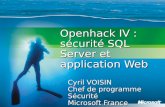 Openhack IV :  sécurité SQL Server et application Web