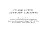 L’Europe centrale  dans l’Union Européenne