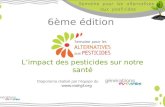 6ème édition  L’impact des pesticides sur notre santé