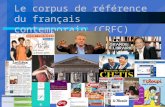 Le corpus de référence du français contemporain (CRFC)